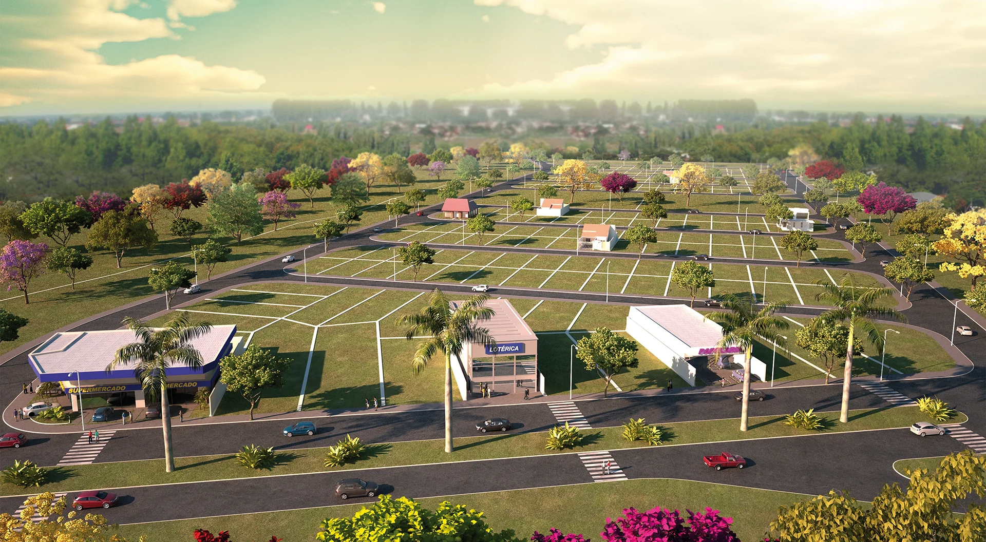 Perspectiva do Residencial dos Ipês