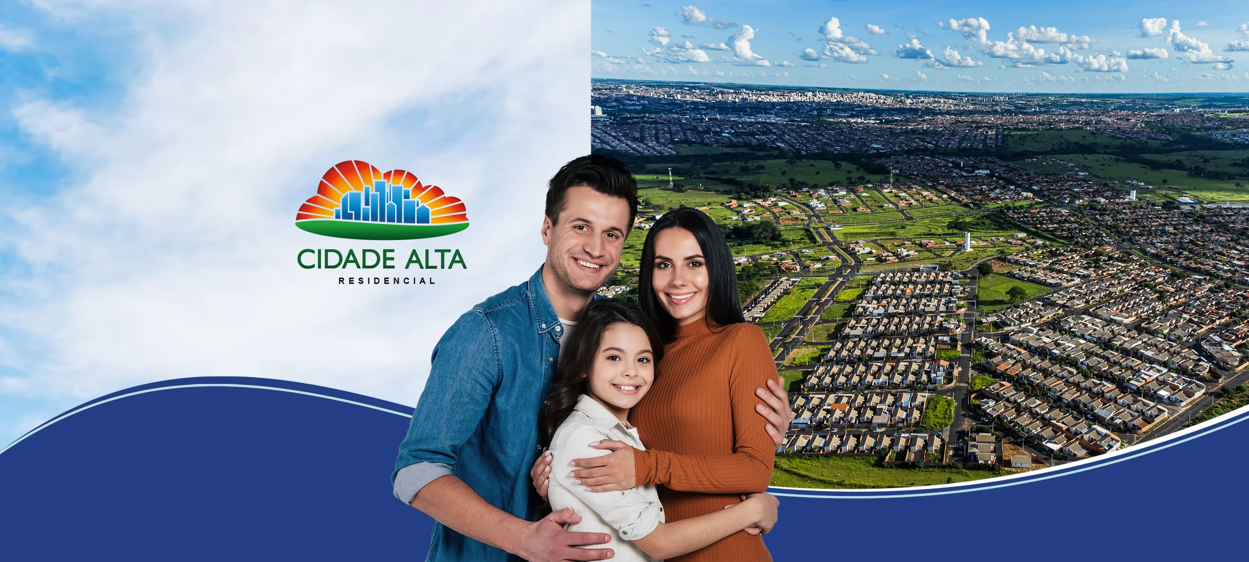 Vista do empreendimento Residencial Cidade Alta