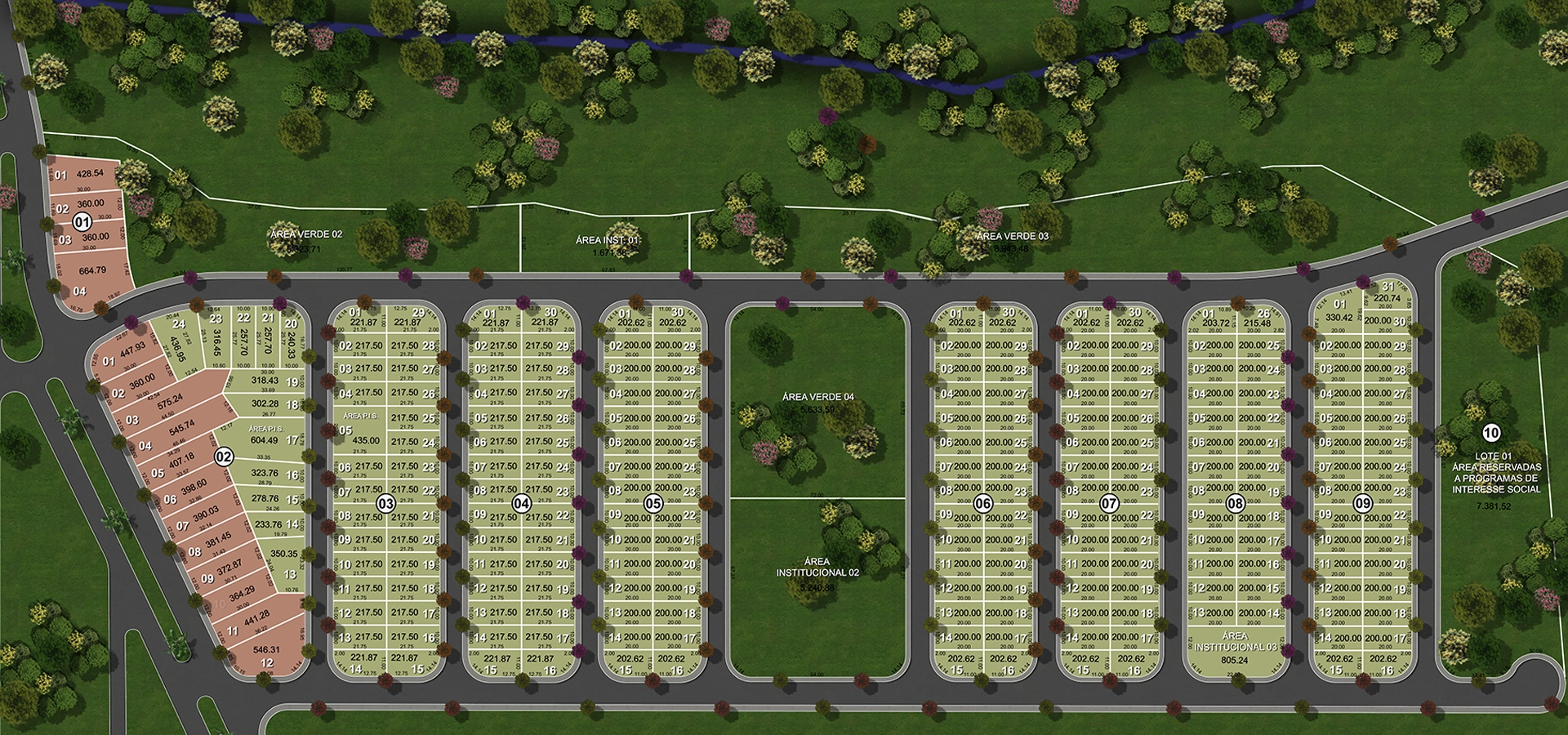 Mapa de localização de Residencial dos Ipês