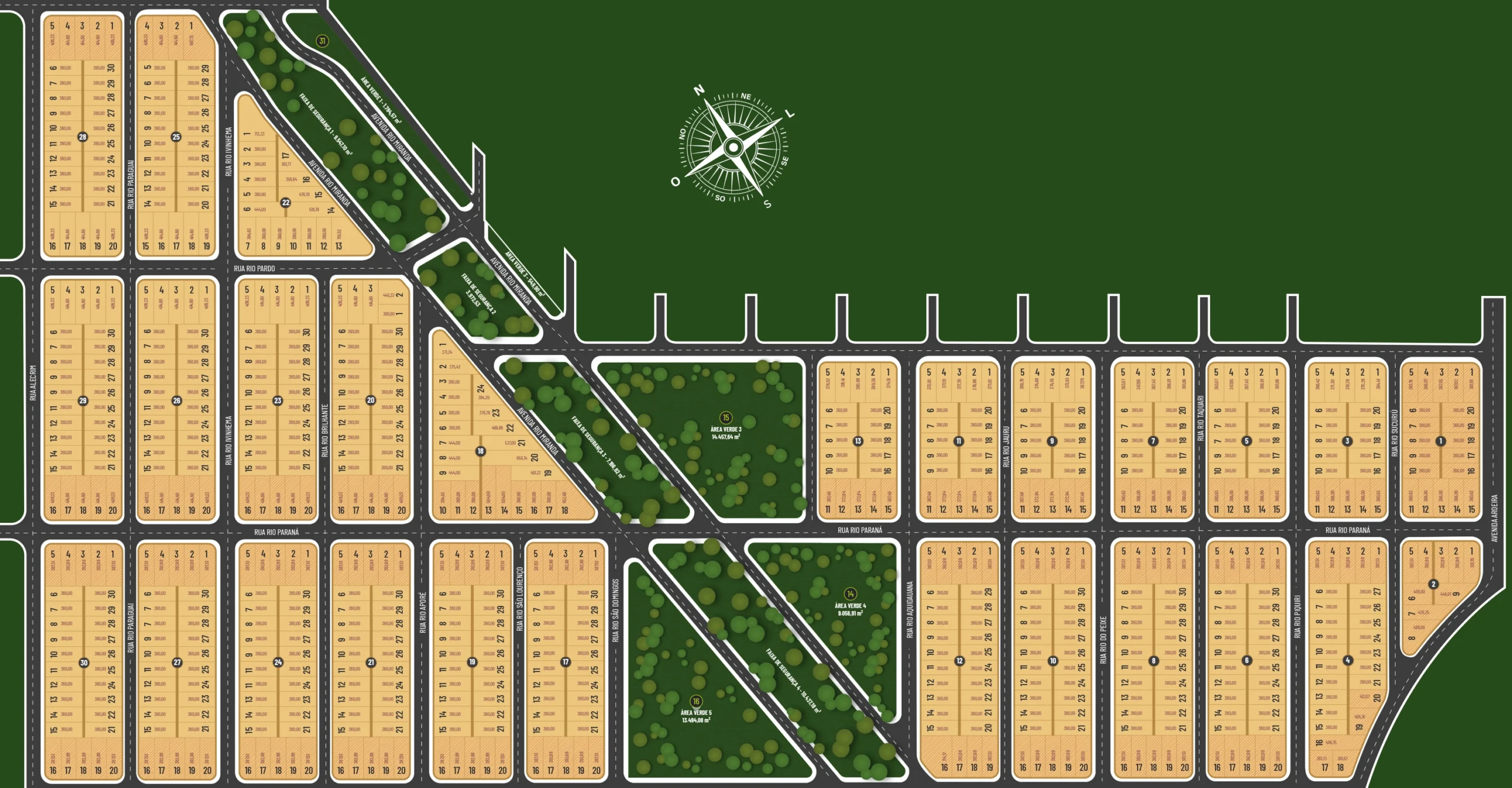 Mapa de localização de Loteamento OT