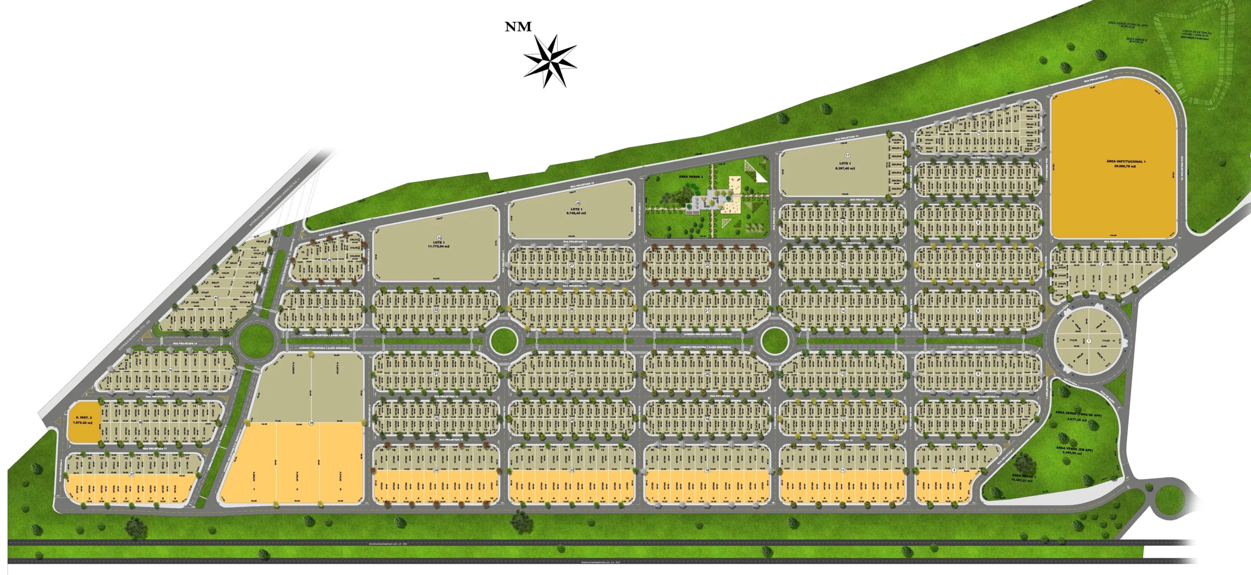 Mapa de localização de Residencial Horizon