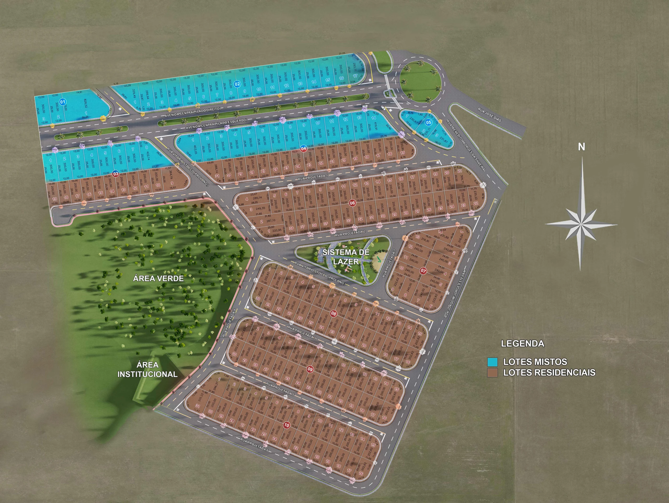 Projeto urbanístico de Ecoliiv Reserva da Mata